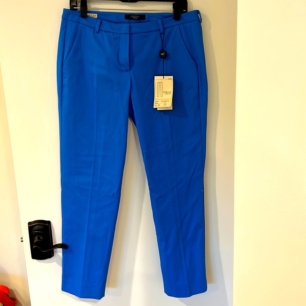 Weekend by Maxmara blue cigarette pants size 10